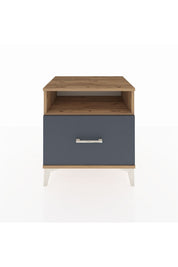 Hyperion Komodin Tek Raflı Tek Çekmeceli 60x44x64 Çam-Antrasit