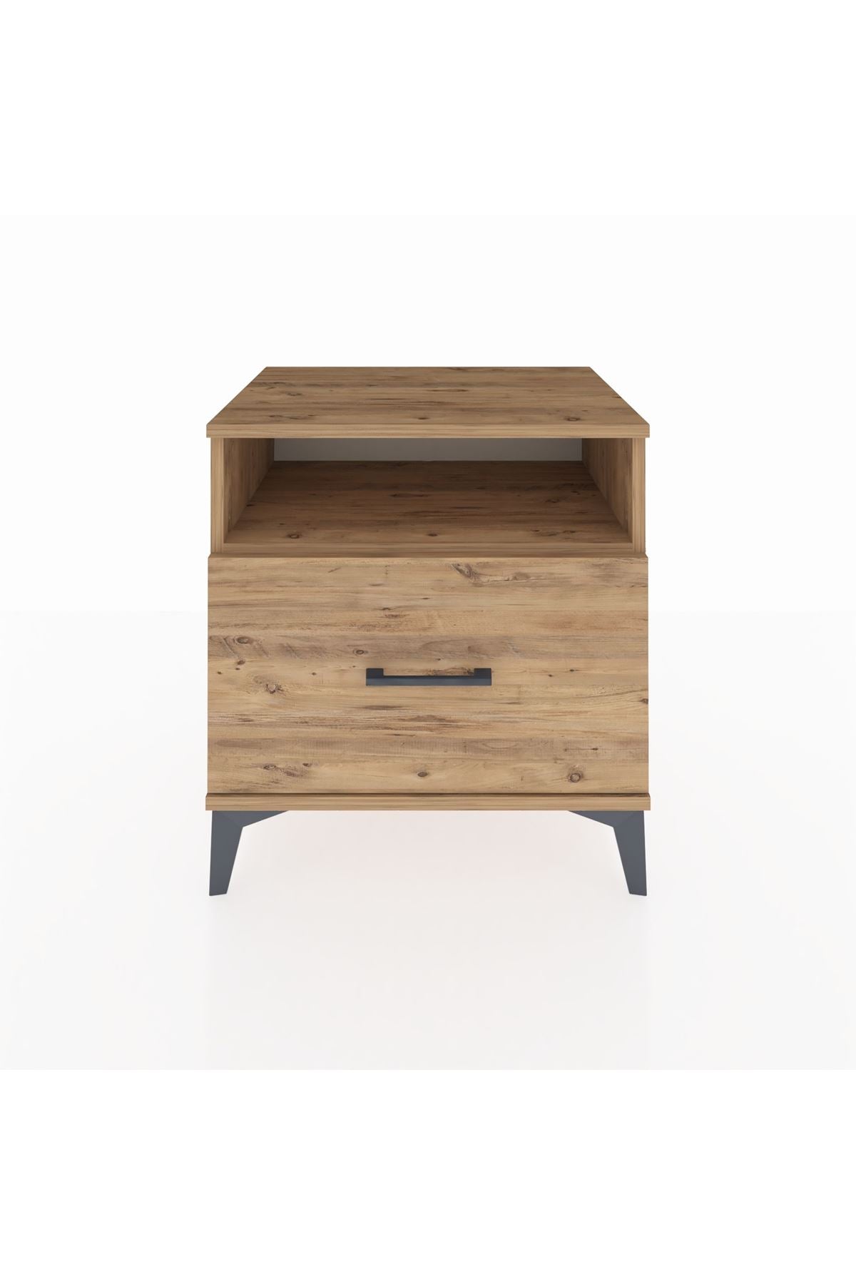 Hyperion Komodin Tek Raflı Tek Çekmeceli 60x44x64 Çam-Çam