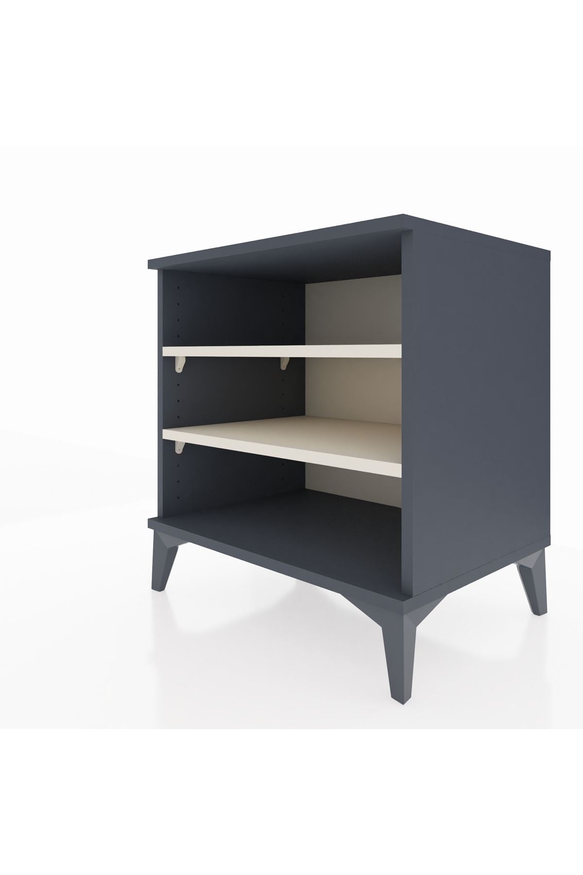 Hyperion Komodin 2 Raflı 60x44x64 Antrasit-Aytaşı