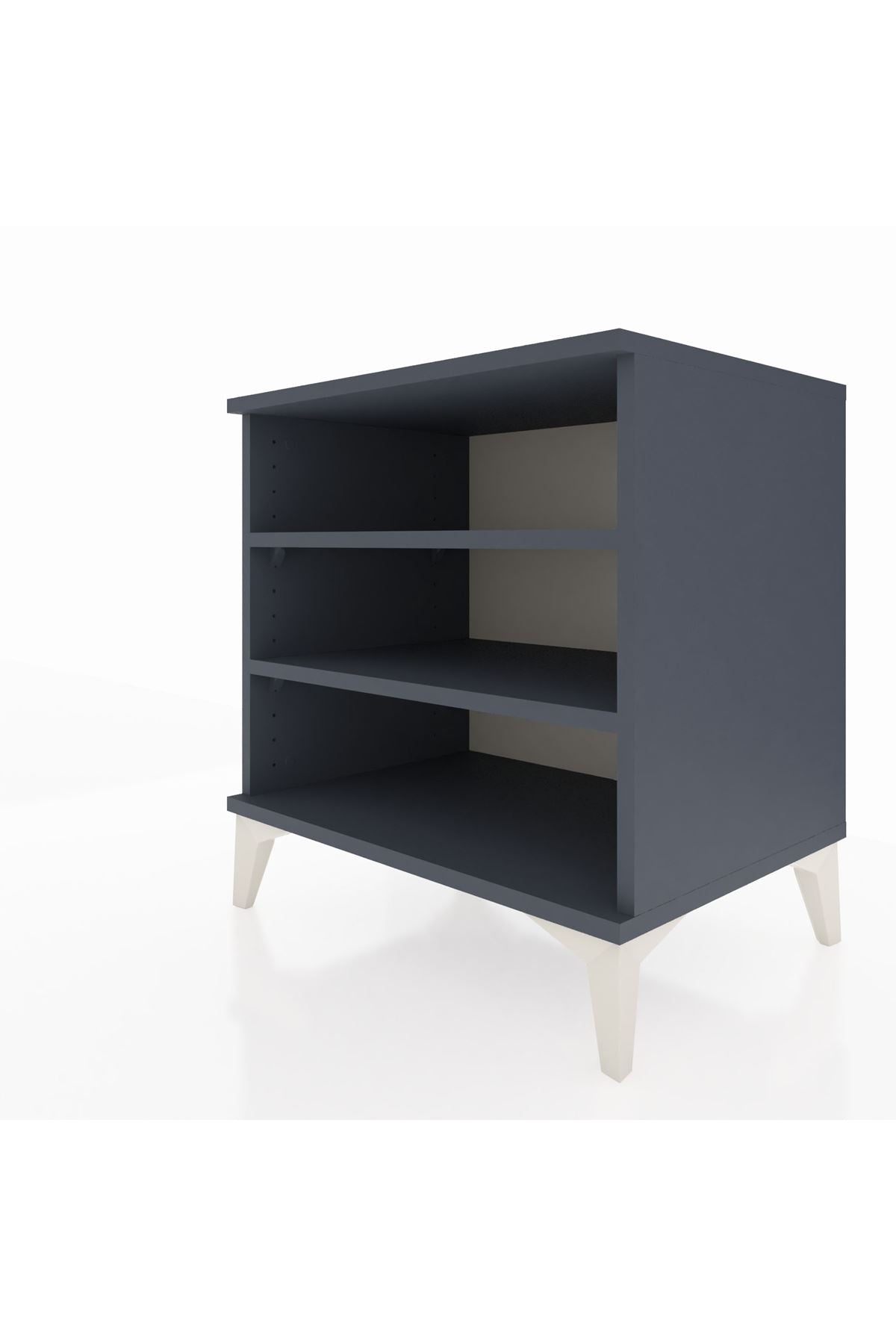 Hyperion Komodin 2 Raflı 60x44x64 Antrasit-Antrasit