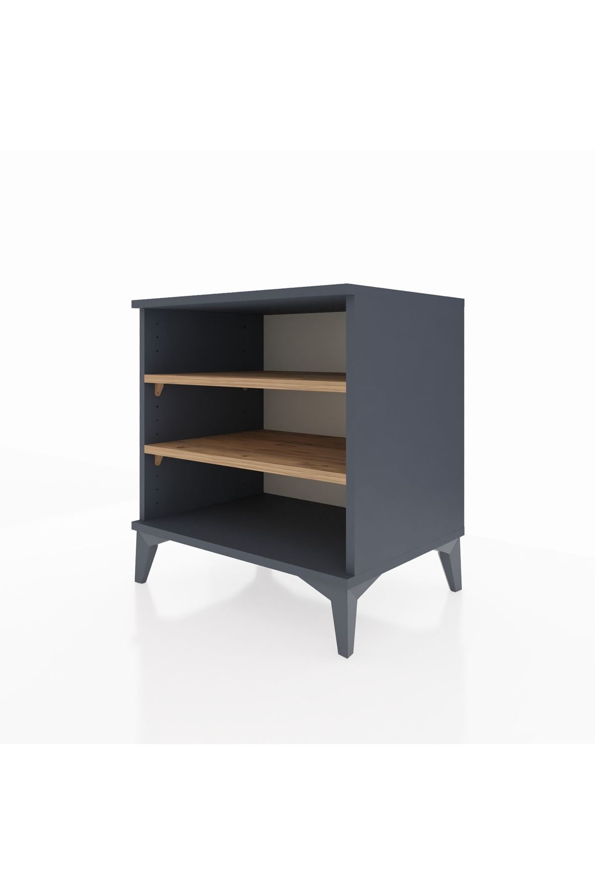 Hyperion Komodin 2 Raflı 60x44x64 Antrasit-Çam