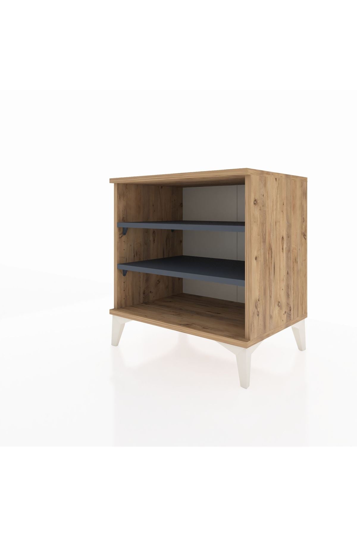 Hyperion Komodin 2 Raflı 60x44x64 Çam-Antrasit