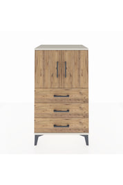 Hyperion Komodin 2 Raflı 3 Çekmeceli 2 Kapaklı 60x44x106 Aytaşı-Çam