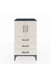 Hyperion Komodin 2 Raflı 3 Çekmeceli 2 Kapaklı 60x44x106 Antrasit-Aytaşı