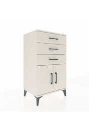 Hyperion Komodin Tek Raflı 3 Çekmeceli 2 Kapaklı 60x44x106 Aytaşı-Aytaşı