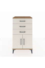 Hyperion Komodin Tek Raflı 3 Çekmeceli 2 Kapaklı 60x44x106 Çam-Aytaşı