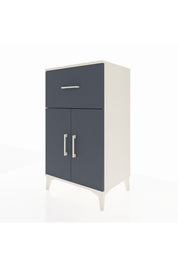 Hyperion Komodin Tek Raflı Tek Çekmeceli 2 Kapaklı 60x44x106 Aytaşı-Antrasit