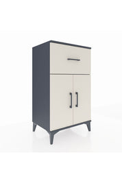 Hyperion Komodin Tek Raflı Tek Çekmeceli 2 Kapaklı 60x44x106 Antrasit-Aytaşı