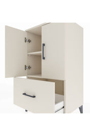 Hyperion Komodin 2 Raflı Tek Çekmeceli 2 Kapaklı 60x44x106 Aytaşı-Aytaşı