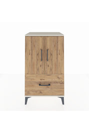 Hyperion Komodin 2 Raflı Tek Çekmeceli 2 Kapaklı 60x44x106 Aytaşı-Çam