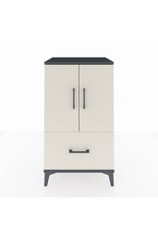 Hyperion Komodin 2 Raflı Tek Çekmeceli 2 Kapaklı 60x44x106 Antrasit-Aytaşı