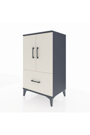 Hyperion Komodin 2 Raflı Tek Çekmeceli 2 Kapaklı 60x44x106 Antrasit-Aytaşı