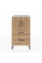 Hyperion Komodin 2 Raflı 2 Çekmeceli 2 Kapaklı 60x44x106 Aytaşı-Çam