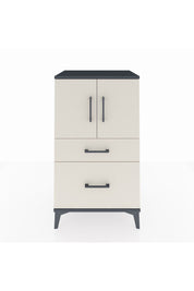 Hyperion Komodin 2 Raflı 2 Çekmeceli 2 Kapaklı 60x44x106 Antrasit-Aytaşı