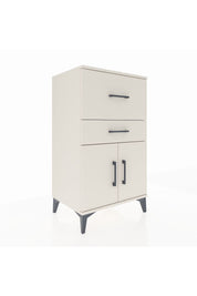 Hyperion Komodin Tek Raflı 2 Çekmeceli 2 Kapaklı 60x44x106 Aytaşı-Aytaşı