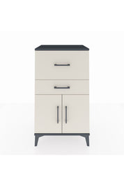 Hyperion Komodin Tek Raflı 2 Çekmeceli 2 Kapaklı 60x44x106 Antrasit-Aytaşı