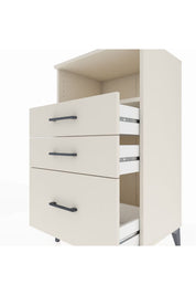 Hyperion Komodin Tek Raflı 3 Çekmeceli 60x44x106 Aytaşı-Aytaşı