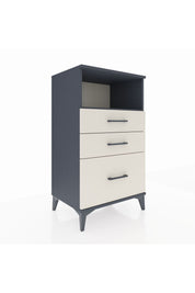 Hyperion Komodin Tek Raflı 3 Çekmeceli 60x44x106 Antrasit-Aytaşı