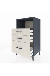 Hyperion Komodin Tek Raflı 3 Çekmeceli 60x44x106 Antrasit-Aytaşı