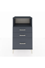 Hyperion Komodin Tek Raflı 3 Çekmeceli 60x44x106 Antrasit-Antrasit