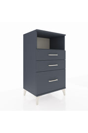Hyperion Komodin Tek Raflı 3 Çekmeceli 60x44x106 Antrasit-Antrasit