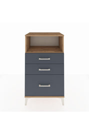 Hyperion Komodin Tek Raflı 3 Çekmeceli 60x44x106 Çam-Antrasit