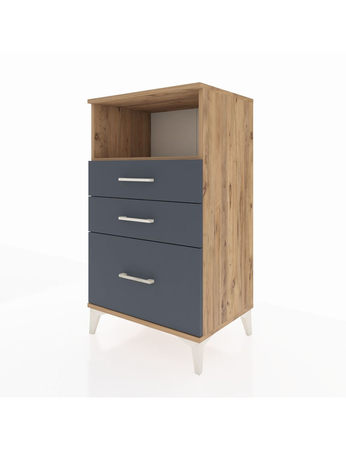 Hyperion Komodin Tek Raflı 3 Çekmeceli 60x44x106 - S48M014V8B
