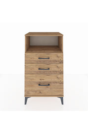 Hyperion Komodin Tek Raflı 3 Çekmeceli 60x44x106 Çam-Çam