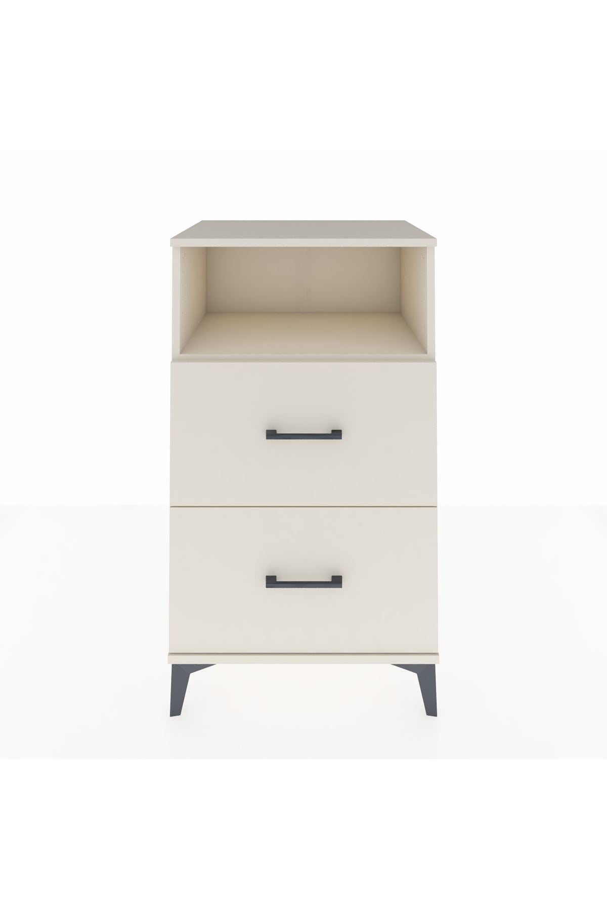 Hyperion Komodin Tek Raflı 2 Çekmeceli 60x44x106 Aytaşı-Aytaşı