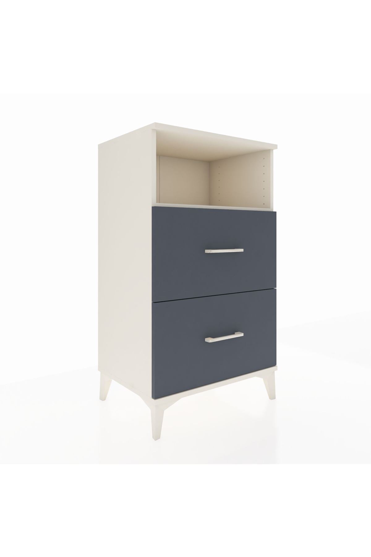 Hyperion Komodin Tek Raflı 2 Çekmeceli 60x44x106 Aytaşı-Antrasit