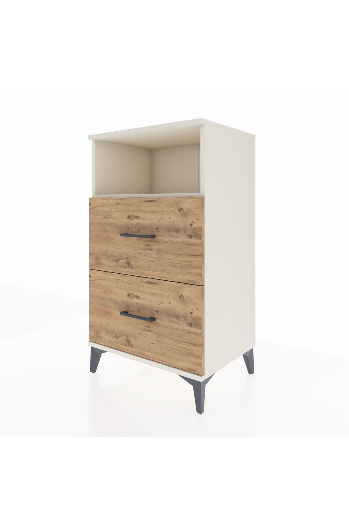 Hyperion Komodin Tek Raflı 2 Çekmeceli 60x44x106 Aytaşı-Çam