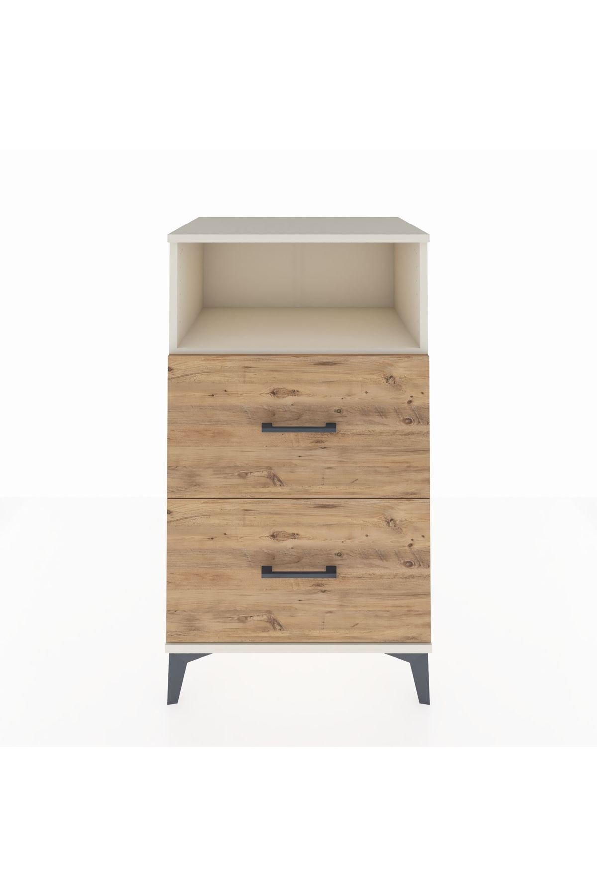 Hyperion Komodin Tek Raflı 2 Çekmeceli 60x44x106 Aytaşı-Çam