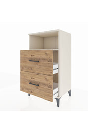 Hyperion Komodin Tek Raflı 2 Çekmeceli 60x44x106 Aytaşı-Çam