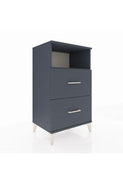 Hyperion Komodin Tek Raflı 2 Çekmeceli 60x44x106 Antrasit-Antrasit