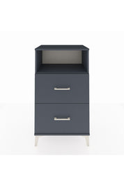 Hyperion Komodin Tek Raflı 2 Çekmeceli 60x44x106 Antrasit-Antrasit