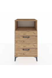 Hyperion Komodin Tek Raflı 2 Çekmeceli 60x44x106 Çam-Çam