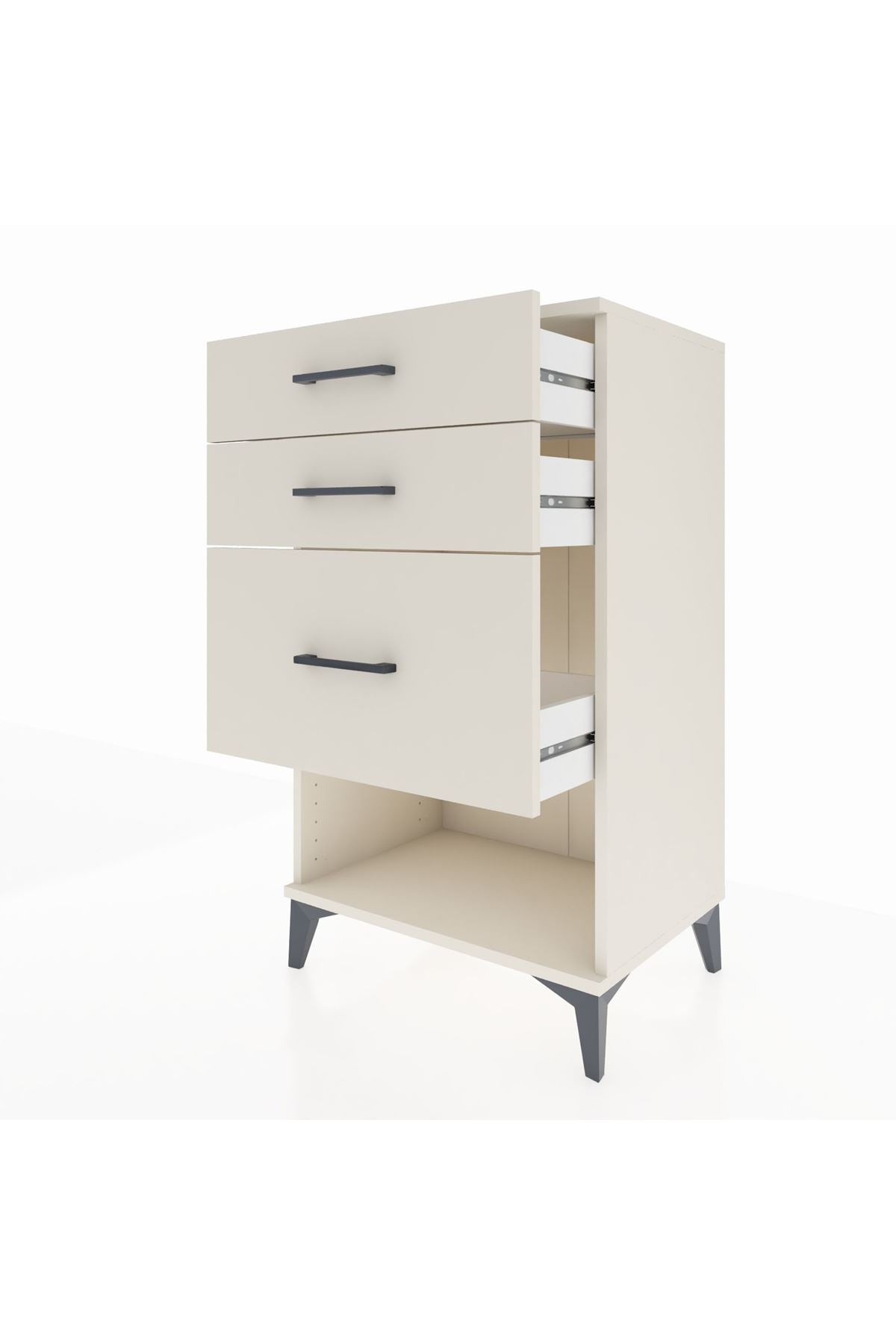 Hyperion Komodin 3 Çekmeceli 60x44x106 Aytaşı-Aytaşı