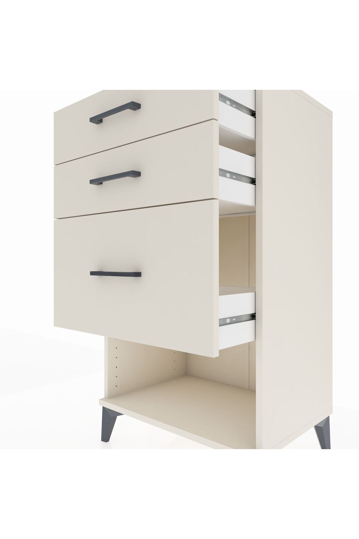 Hyperion Komodin 3 Çekmeceli 60x44x106 Aytaşı-Aytaşı