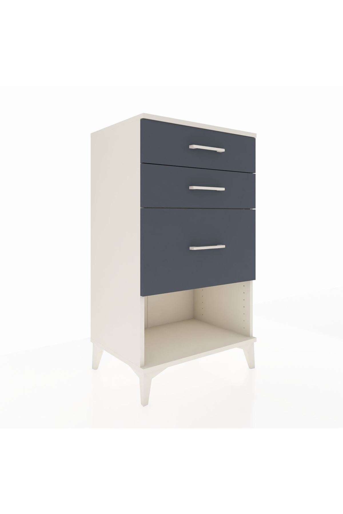 Hyperion Komodin 3 Çekmeceli 60x44x106 Aytaşı-Antrasit