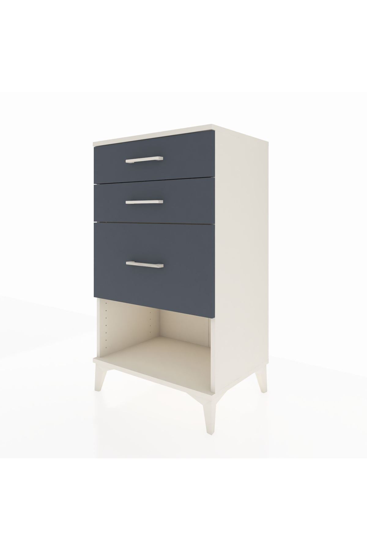 Hyperion Komodin 3 Çekmeceli 60x44x106 Aytaşı-Antrasit