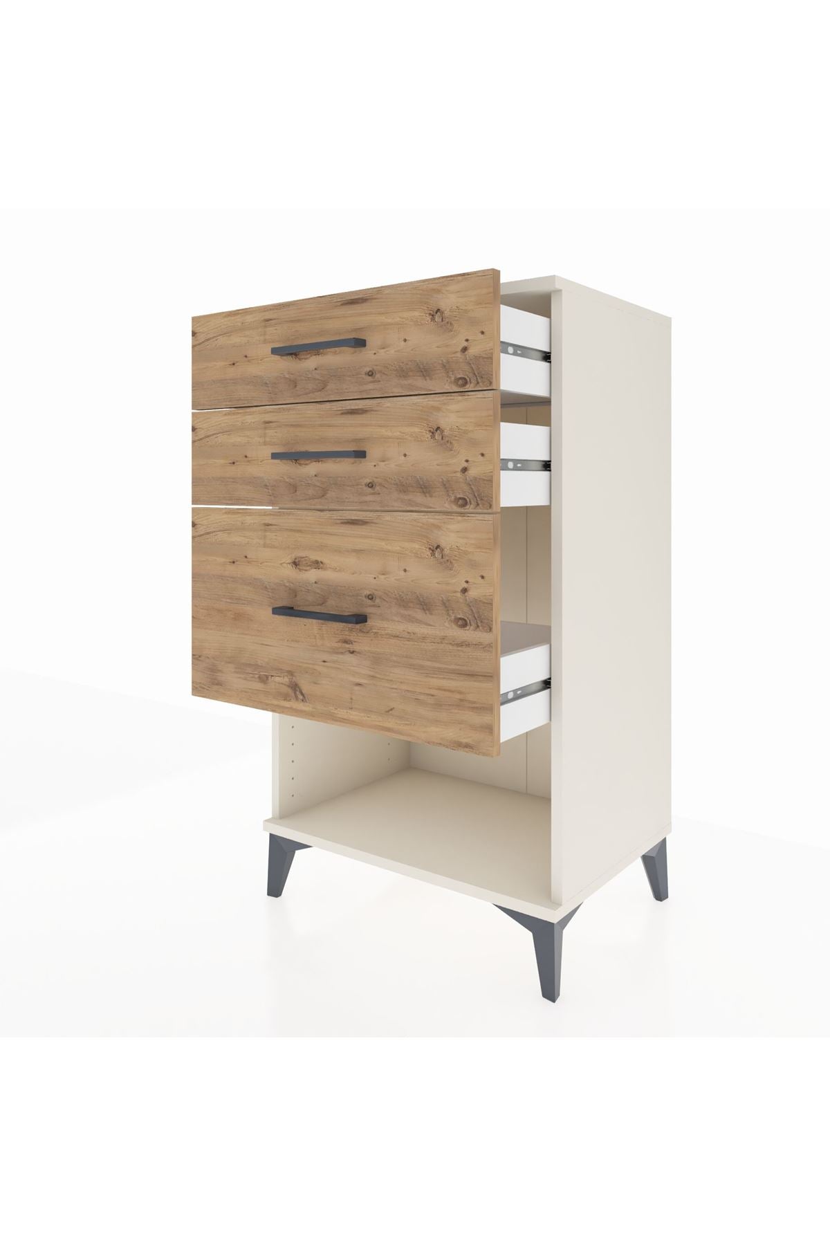 Hyperion Komodin 3 Çekmeceli 60x44x106 Aytaşı-Çam