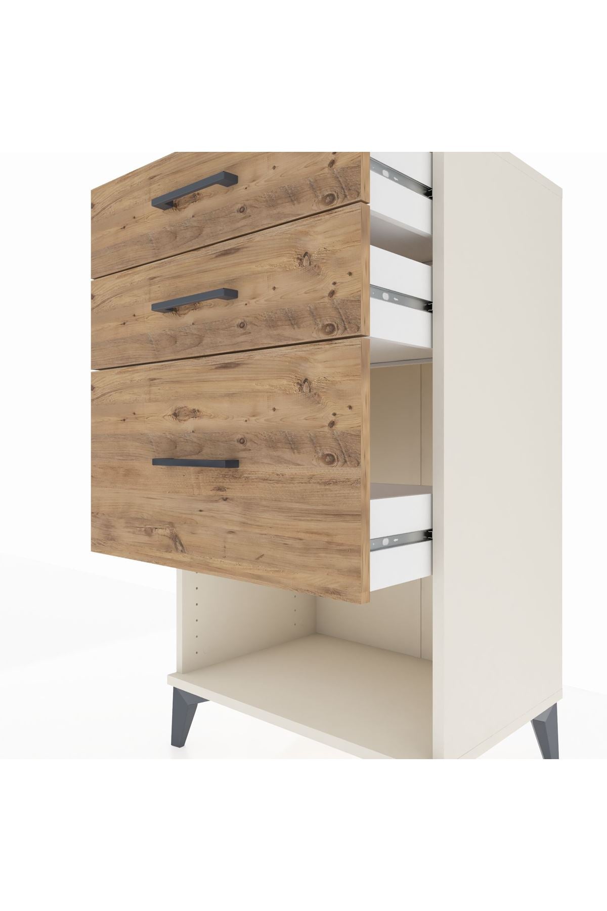 Hyperion Komodin 3 Çekmeceli 60x44x106 Aytaşı-Çam