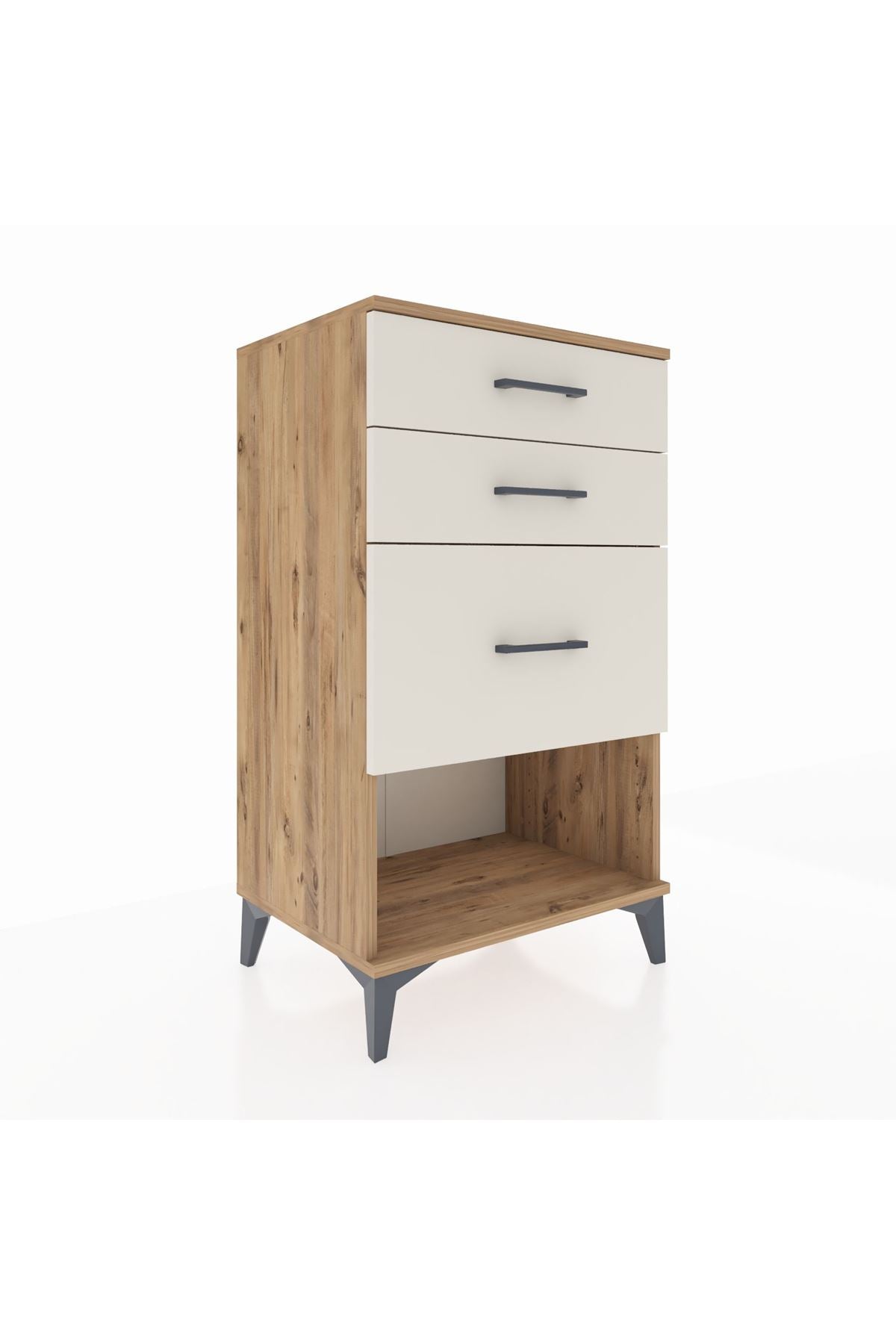Hyperion Komodin 3 Çekmeceli 60x44x106 Çam-Aytaşı