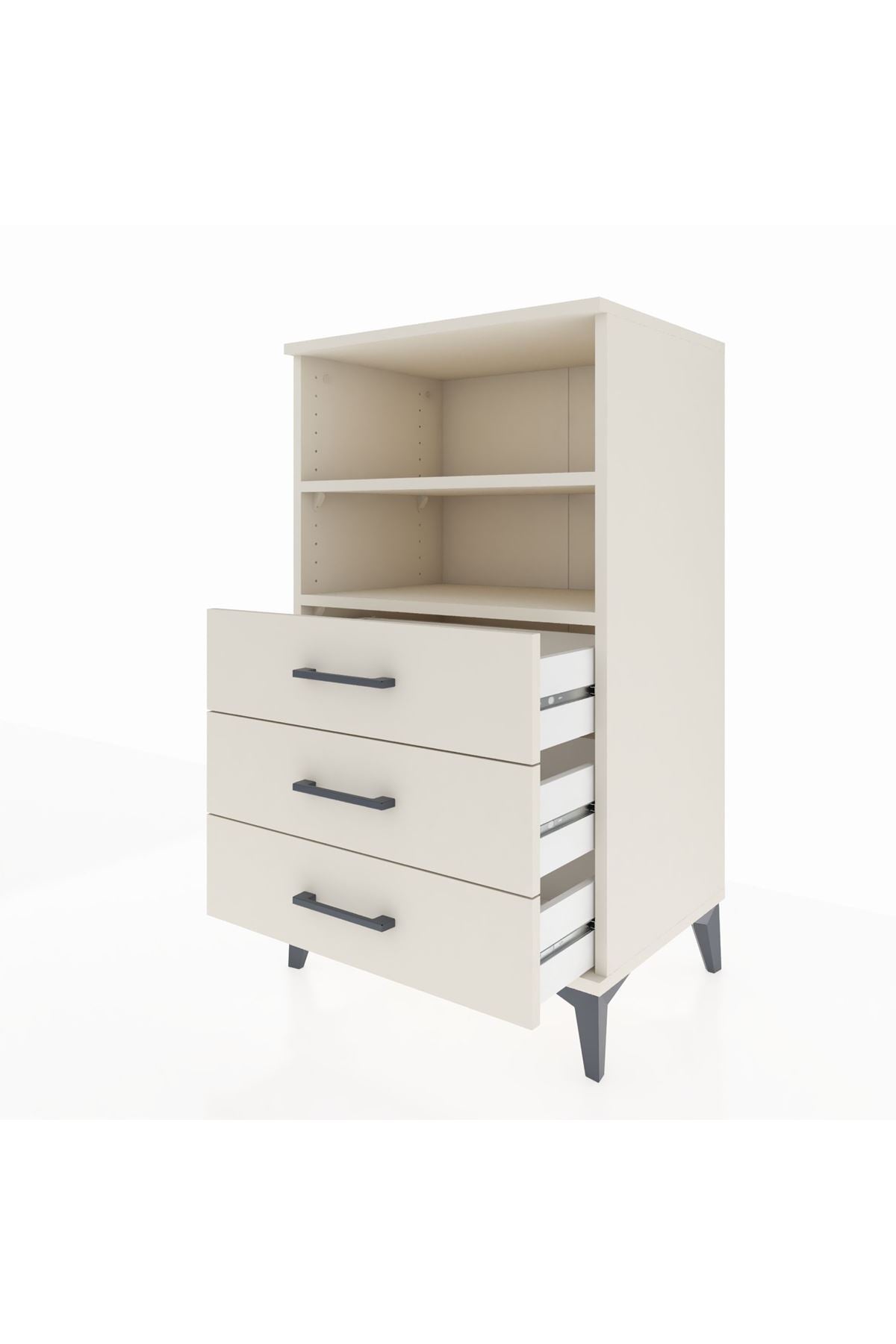 Hyperion Komodin 2 Raflı 3 Çekmeceli 60x44x106 Aytaşı-Aytaşı