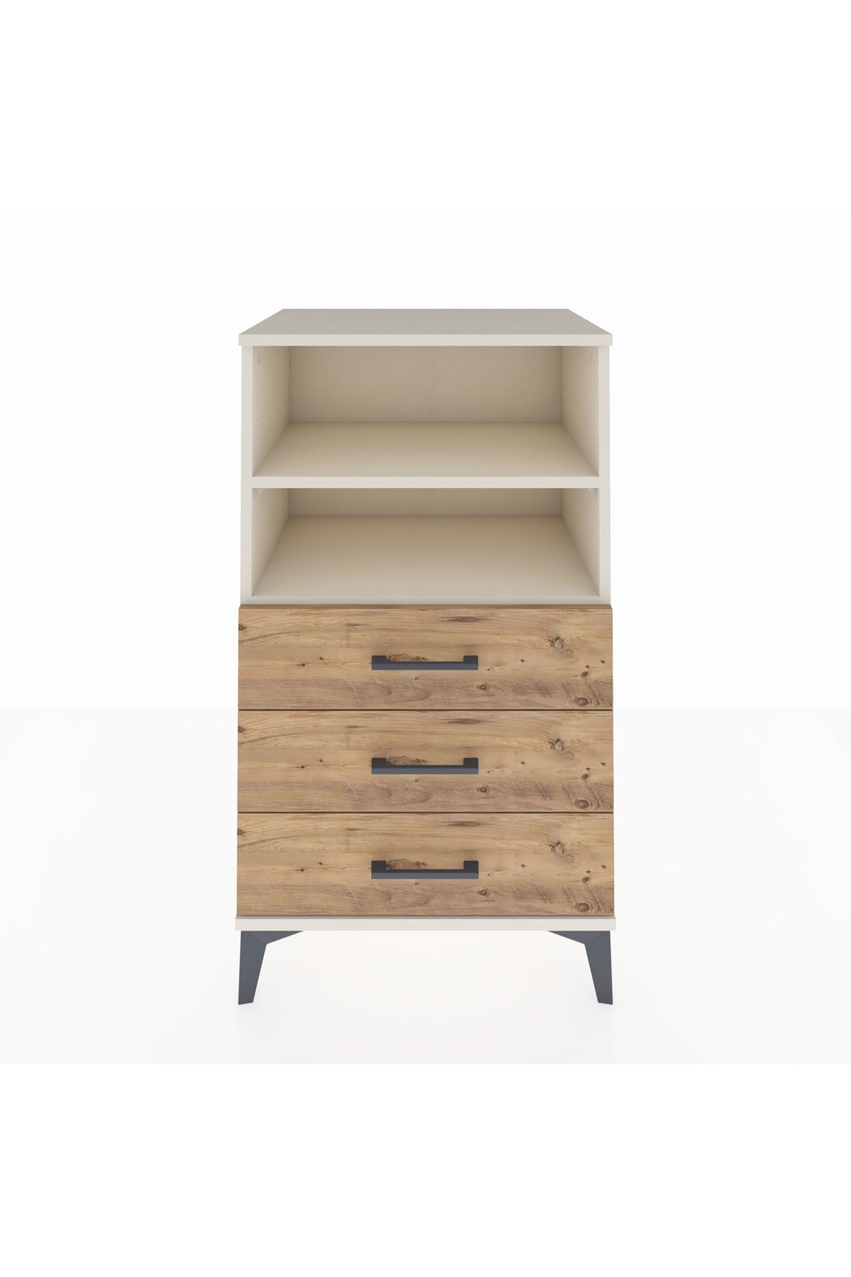 Hyperion Komodin 2 Raflı 3 Çekmeceli 60x44x106 Aytaşı-Çam