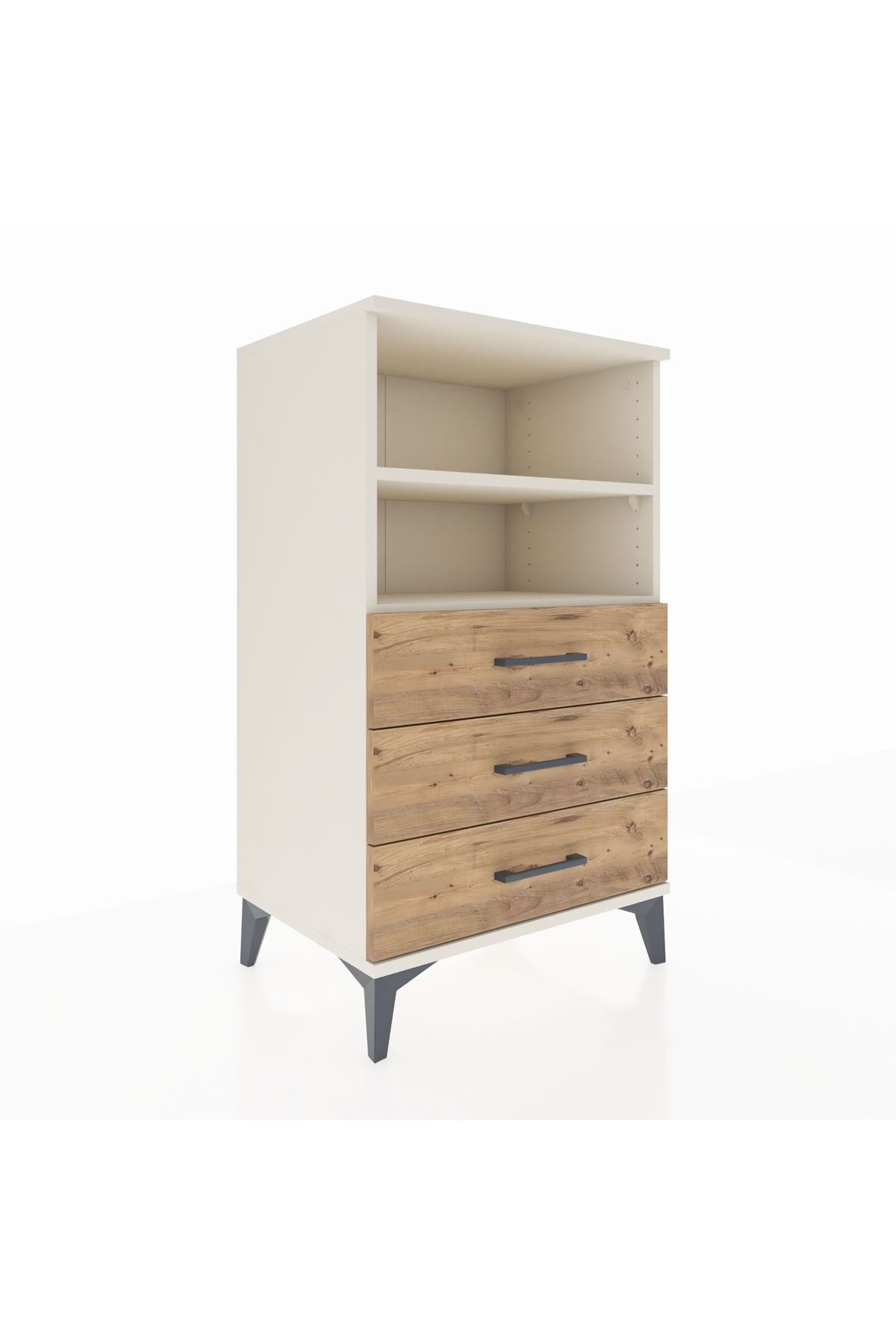 Hyperion Komodin 2 Raflı 3 Çekmeceli 60x44x106 Aytaşı-Çam