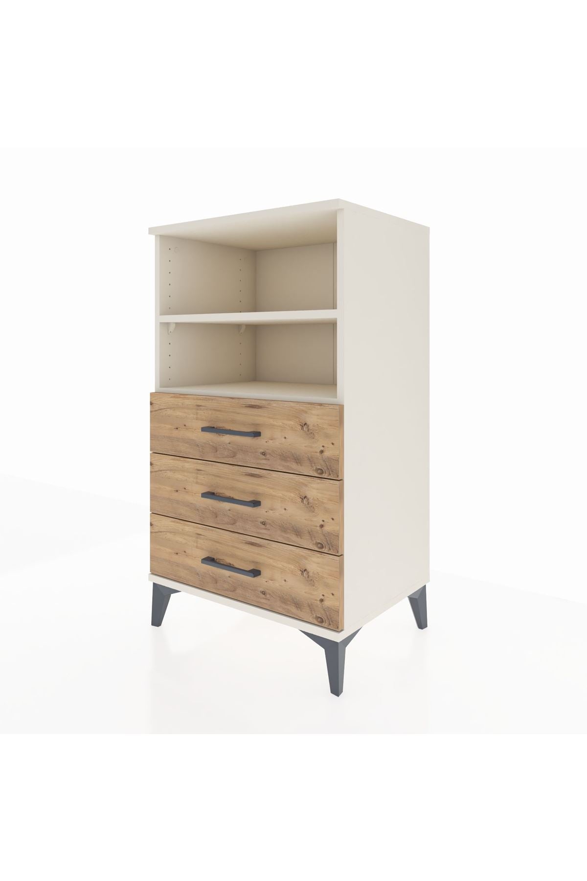 Hyperion Komodin 2 Raflı 3 Çekmeceli 60x44x106 Aytaşı-Çam