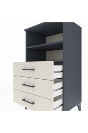 Hyperion Komodin 2 Raflı 3 Çekmeceli 60x44x106 Antrasit-Aytaşı