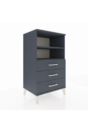 Hyperion Komodin 2 Raflı 3 Çekmeceli 60x44x106 Antrasit-Antrasit