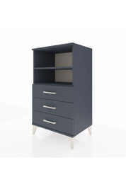 Hyperion Komodin 2 Raflı 3 Çekmeceli 60x44x106 Antrasit-Antrasit